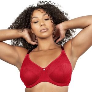 Parfait Women's Enora Unlined Full Coverage Minimizer Bra P5272 - Racing Red